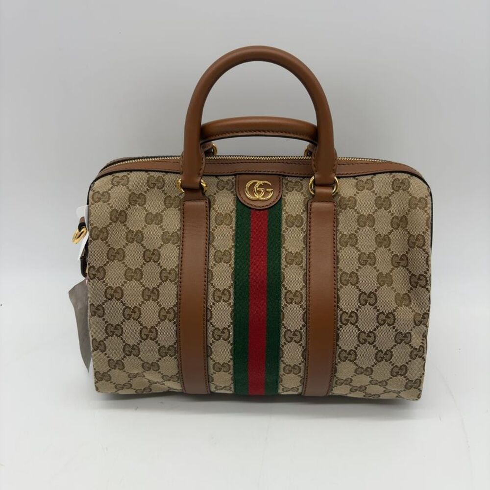 Gucci Canvas & Leather Satchel